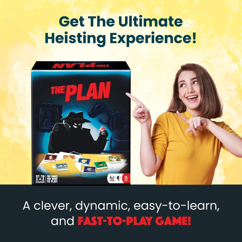 R&R Games The Plan - Strategic Heist Card Game for Kids and Adults