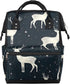 Hsnar Starry Deers Waterproof Diaper Bag Backpack Large Capacity Baby Bag with Stroller