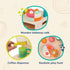 Playset, Set 3+ B. toys Mini Chef Coffee Shop Pretend Barista & Baking with Machine, Cups, Bakery, and Delicious