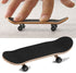 Combort Finger Skateboards Set, 1Pc Maple Wooden + Alloy Fingerboard with Box, Kids Gifts (Black)