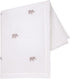 Creamy White Elephant Embroidered Baby Crib Quilt