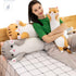 Cute Cat Plush Long Body Pillow - Cuddle Cartoon Stuffed Animals, Soft Doll Pillows for Kids Girls (Orange, 27")