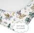 52" 28" HawSkgFub Watercolor Cute Dragon Fairy Tale Fitted Standard Crib Sheet Baby Boy, Cloud Moon Star Dragons Egg