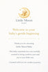 Generic Set Newborn Gift with Muslin Cotton Cloths and Wooden Baby Brush, Neutral Baby Care Kit