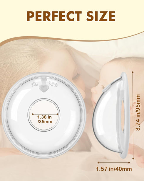 2PCS 60ML 10PCS Lictin Breast Milk Collector, Milk Collectors for Breastfeeding, Breastmilk Cups, Milk Collection