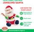 12" Cuddle Barn - Jingling Santa | Singing Santa Claus Christmas Plush Toy Shakes Bells, Sings and Bops to Xmas Carol