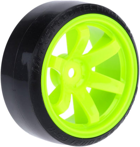 GoolRC 4PCS/Set Hard Tyre Replacement for 1/10 Drift Car, Compatible with Traxxas HSP Tamiya HPI Kyosho (Green)