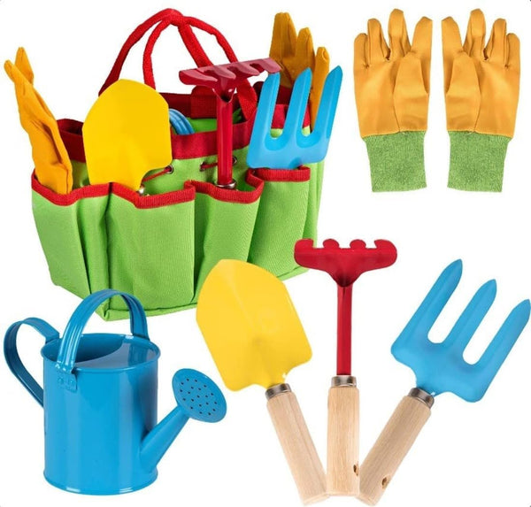 Little Gardener Tool Set with Garden Tools Bag for Kids Gardening -