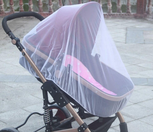 Mosquito Net for Stroller, Baby Bug Net Cover for Strollers, Bassinets, Cradles, Playards, Pack N Plays, Car Seats and Portable Mini Crib, White 2 Pack