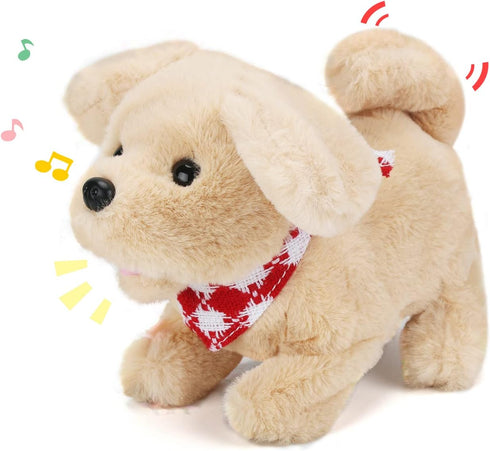 Electric Plush Toys Corgi Puppy - Interactive Pet Dog with Walking, Barking, Tail Wagging for Kids