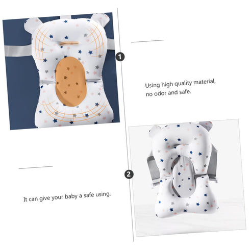 SAFIGLE Net Bath Mat, Baby Bathtub Cushion, Non-Slip Polypropylene Bath Sponge for Newborn