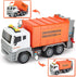 12" 4 Garbage Truck Toys Trash Truck Dump Truck with Garbage Cans, Friction Powered Truck with Sound and Light,Push
