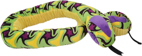 54 Inches Wild Republic Snake Plush Stuffed Animal Toy, Gifts for Kids, Siamese Whirlpool