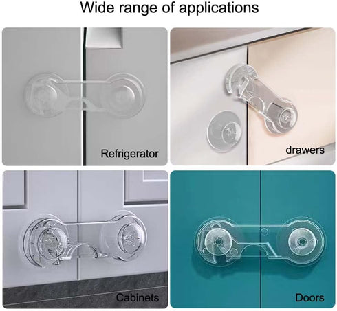 VORTINIOUS Closet (5 Pack) Cabinet Door Locks for Baby Proof and Child Safety,Baby Locks,Fridge Locks for Kids,Cabinet