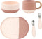 Yeah Baby Goods Silicone Dinnerware Set Dishwasher Safe Toddler Plate and Bowl