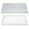 TILLYOU Play Yard Sheets Pad - Waterproof Quilted Playpen Sheets, Soft with 1''-3'' Deep Pocket, 39"x27", Light Grey