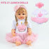 7 Set 17-22 Inch PEDOLLTREE Reborn Baby Dolls Clothes Girl Outfit Accessories Pink Tutu Pcs for Reborn Doll Newborn