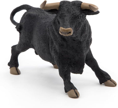 Papo Hand-Painted Farmyard Friends Figurine - Andalusian Bull - 51050, Collectible for Children 3+