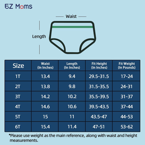 10 Pack 2T EZ Moms Cloth Diaper Cover for Boys Reusable Rubber Pants for Toddlers Plastic Diaper Covers for Toddlers