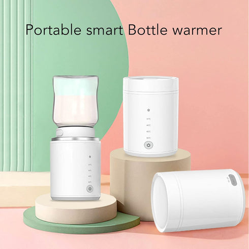 SOUQDWL 2 4 Bottle Warmer,Baby Bottle Warmer,Fast Baby Milk Warmer with Adapters, Temperature for Travel, USB