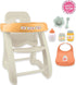 JC Toys Baby Doll High Chair, Fits Dolls up to 17", Sturdy Play Accessories, Earth Tone Colors, Ages 2+