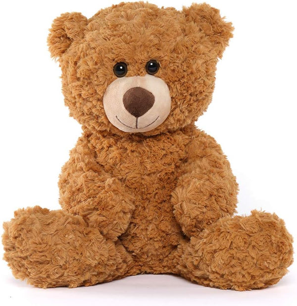 Tezituor Small Teddy Bear Stuffed Animal - 18inch Cute Plush Toy for Kids (Brown)