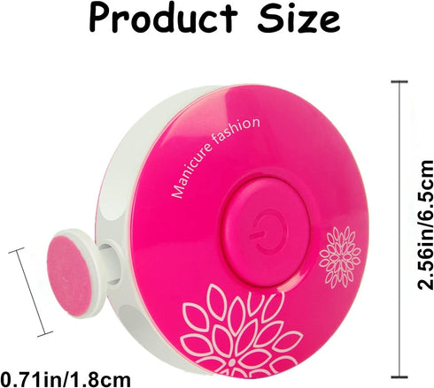 Trimmer Set, 6 2-Pack Quiet Baby Nail Painless Electric Nail File for Sleeping Baby with Ultra-Low Noise Motor