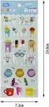 3D Cartoon Teeth Stickers, 12pcs Cute Tooth Paper Stickers for Kids Scrapbook