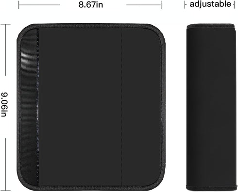 Mokiwala 2-Pack Backpack, Car Seat Belt Pad Cover, Soft Car Safety Seat Belt Strap Shoulder Pad for Adults