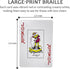 Large-Print Braille Playing Cards for Vision Impairments - Entertainment Supplies for All