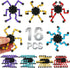 16 Pack Fidget Spinners Deformable Stress Relief Sensory Toy Robot Spinner DIY