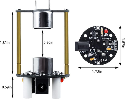 ICStation Ultrasonic Levitation Soldering Practice Kit, Standing Wave Controlled Levitation DIY Soldering Kit for STEM