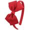 7Rainbows Fashion Cute Red Bow Headband for Girls, Toddlers