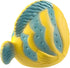 CaaOcho Pure Natural Rubber Bath Toy - La The Butterfly Fish Baby Toy, Hole Free, BPA Free for Infants