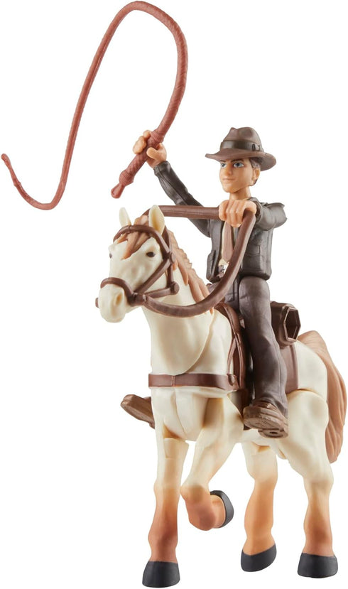 Indiana Jones Worlds of Adventure Action Figure Set with Horse, 2.5-inch for Kids Ages 4 and Up