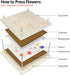 MeRGBWLife 11"x11" 10 Flower Press - Wooden Layer Flower Press Kit for Crafts Pressed Flowers & Plant Press