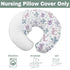 Fairytale Dragon Love Stars Baby Nursing Pillow Covers for Boy Girl Baby Dragons Purple Nursery Feeding Pillowcase