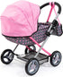 18 Bayer Doll Pram Carriage, Foldable Stroller for Dolls up to in with Blanket, Pillow & Handbag