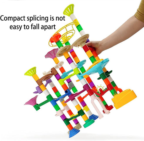 Marble Run for Kids - 150pcs Sturdy Building Toys for Ages 3-8, Fun Gifts for Boys and Girls
