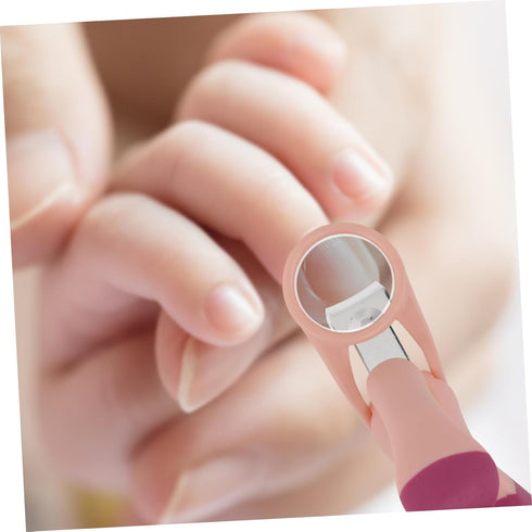 Set Nail Care Pink Nail Clippers with Tweezers Scissors Portable Grooming Kit for Newborns and Durable Easy Nail