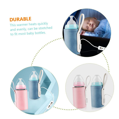 SUPVOX Warmer Portable USB Bottle Warmer Go Convenience Temperature Control Lightweight and Compact Design for Indoor