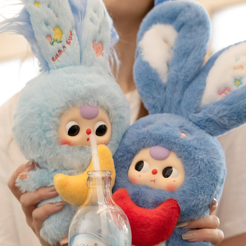 3 1Pc(1 9 Baby Three Lily Rabbit Town Series Plush Blind Box of Possible Styles) Cute Stuffed Animal Toys Action