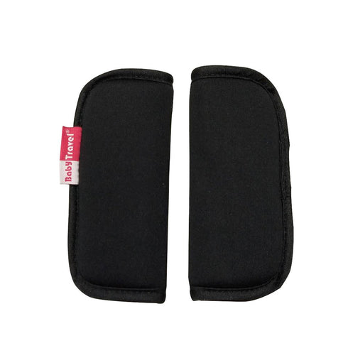 None 2 Piece Seat Belt Strap Covers for Stroller Shoulder Pad for Baby Pushchair Car Seat (Balck)