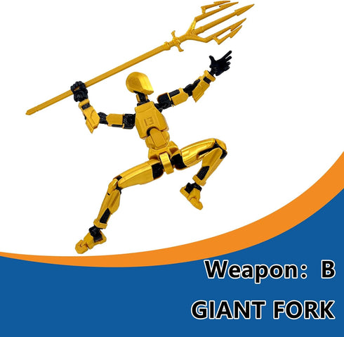 ?Assembled? T13 Action Figure Set, Giant Sword Titan 13 Robot Action Figure, 3D Printed Fidget Toys for Collectors