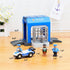 Wooden Train Tracks Accessories, Police Station Compatible with All Railroad Track Collection, Train Toys Expansion
