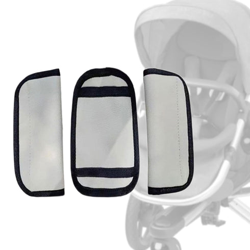 Simhoa Stroller Strap Cover with Crotch Cushion for High Chair, Beige