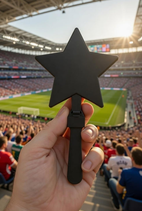 20 Pack Funiverse Bulk Star Shaped Hand Clappers - Multicolor Team Spirit Noise Makers for Parties, Sports Events & New