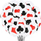 30 Pcs 12 Inches Casino Balloons, Poker Decoration Latex Balloons for Birthday Party Decorations