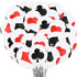 30 Pcs 12 Inches Casino Balloons, Poker Decoration Latex Balloons for Birthday Party Decorations