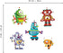 Cartoon Robot Wall Stickers, DIY Removable Vinyl Wall Decals for Kids Nursery Bedroom Playroom Decor